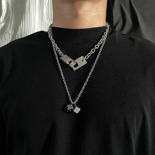 Dice Pendant Necklace ArtsKoreanMan