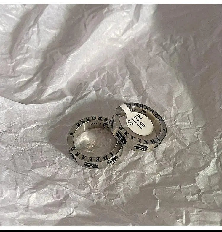 Dinosaur Engraving Ring ArtsKoreanMan