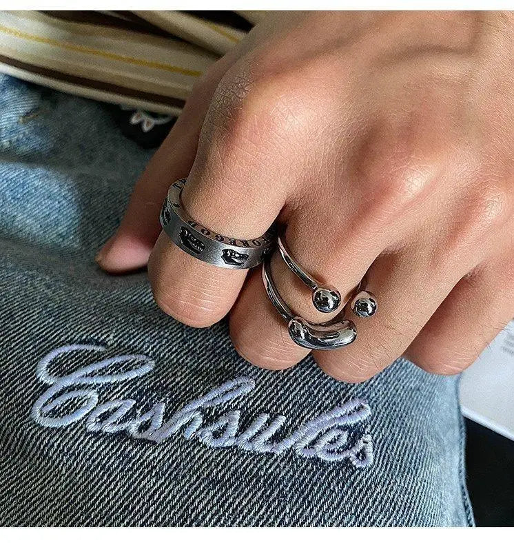 Dinosaur Engraving Ring ArtsKoreanMan