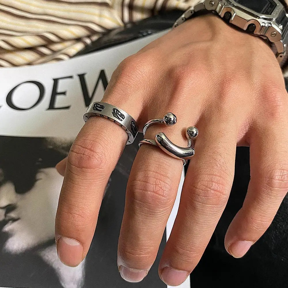 Dinosaur Engraving Ring ArtsKoreanMan