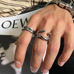 Dinosaur Engraving Ring ArtsKoreanMan