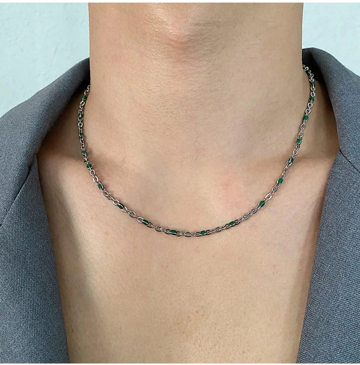 Double Layer Necklace ArtsKoreanMan