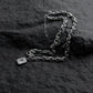 Double Layered Necklace Diamond-Encrusted Clavicle Chain ArtsKoreanMan