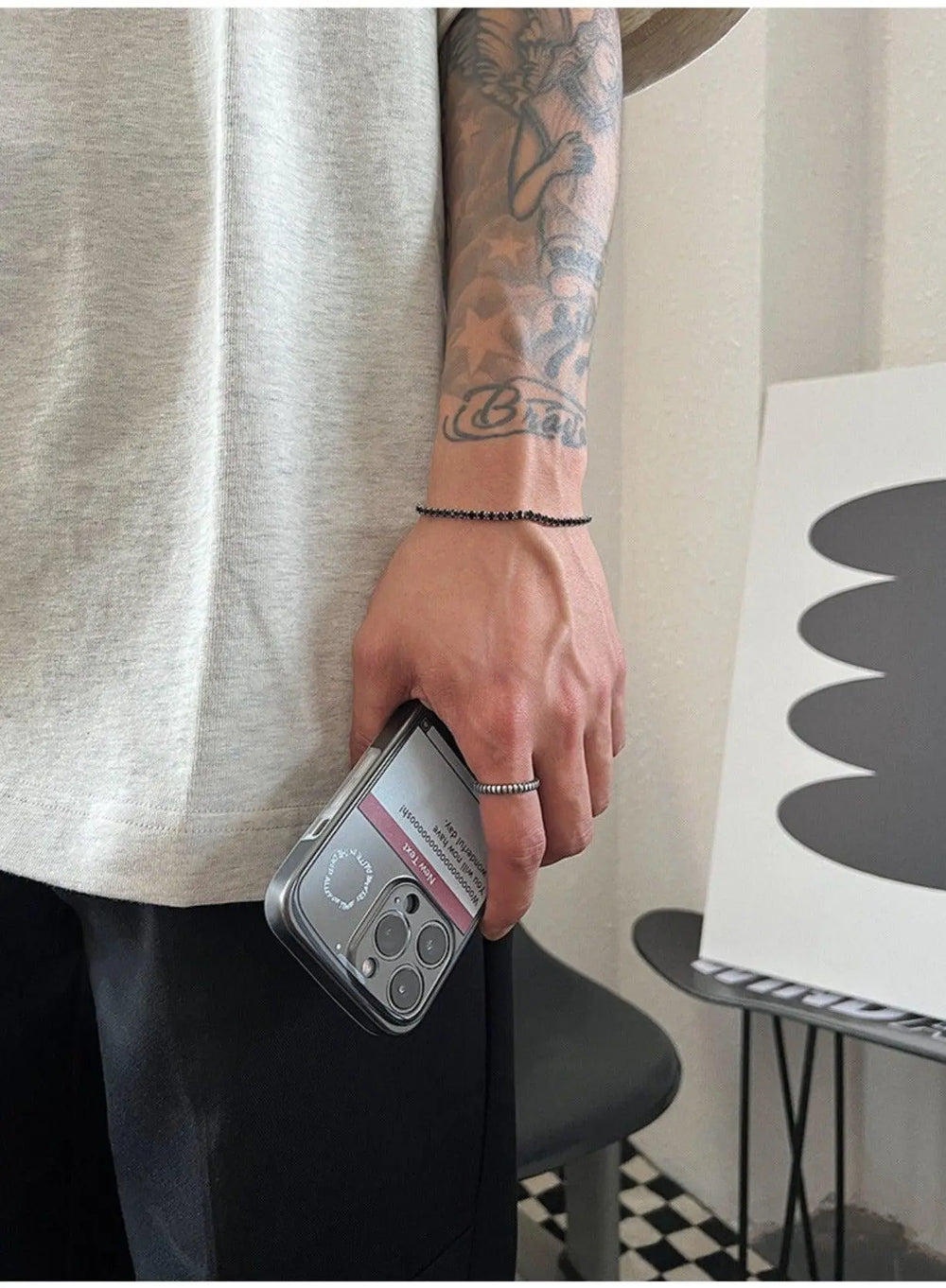 Double Layered Zircon Beads Necklace & Bracelet ArtsKoreanMan