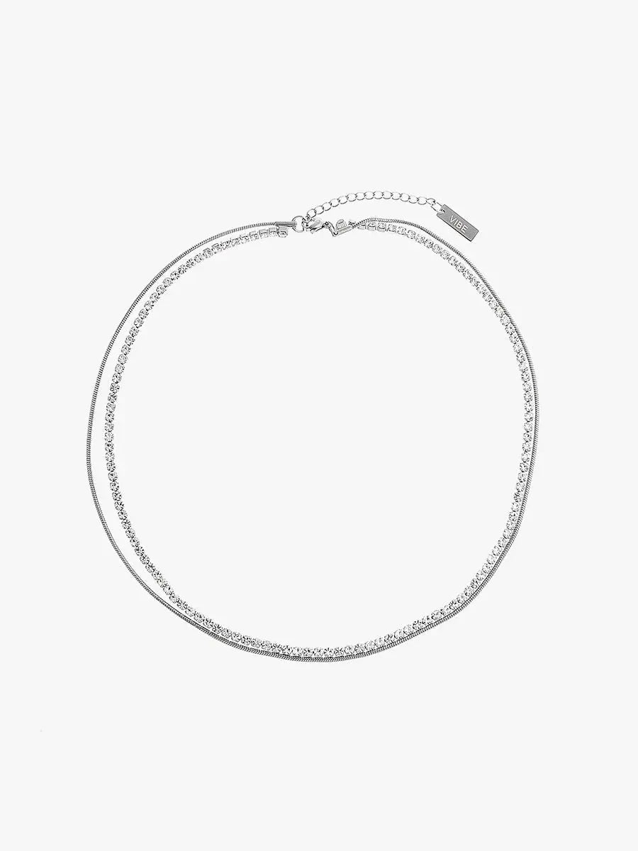 Double Layered Zircon Beads Necklace & Bracelet ArtsKoreanMan