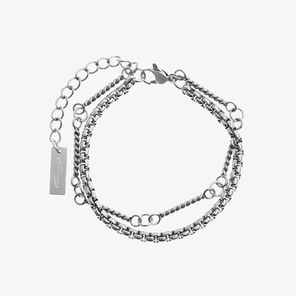 Double-Layer Titanium Bracelet ArtsKoreanMan