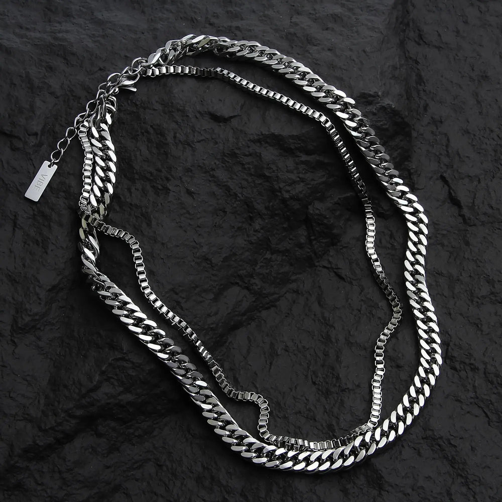 Double Layered Cuban Link Chain ArtsKoreanMan