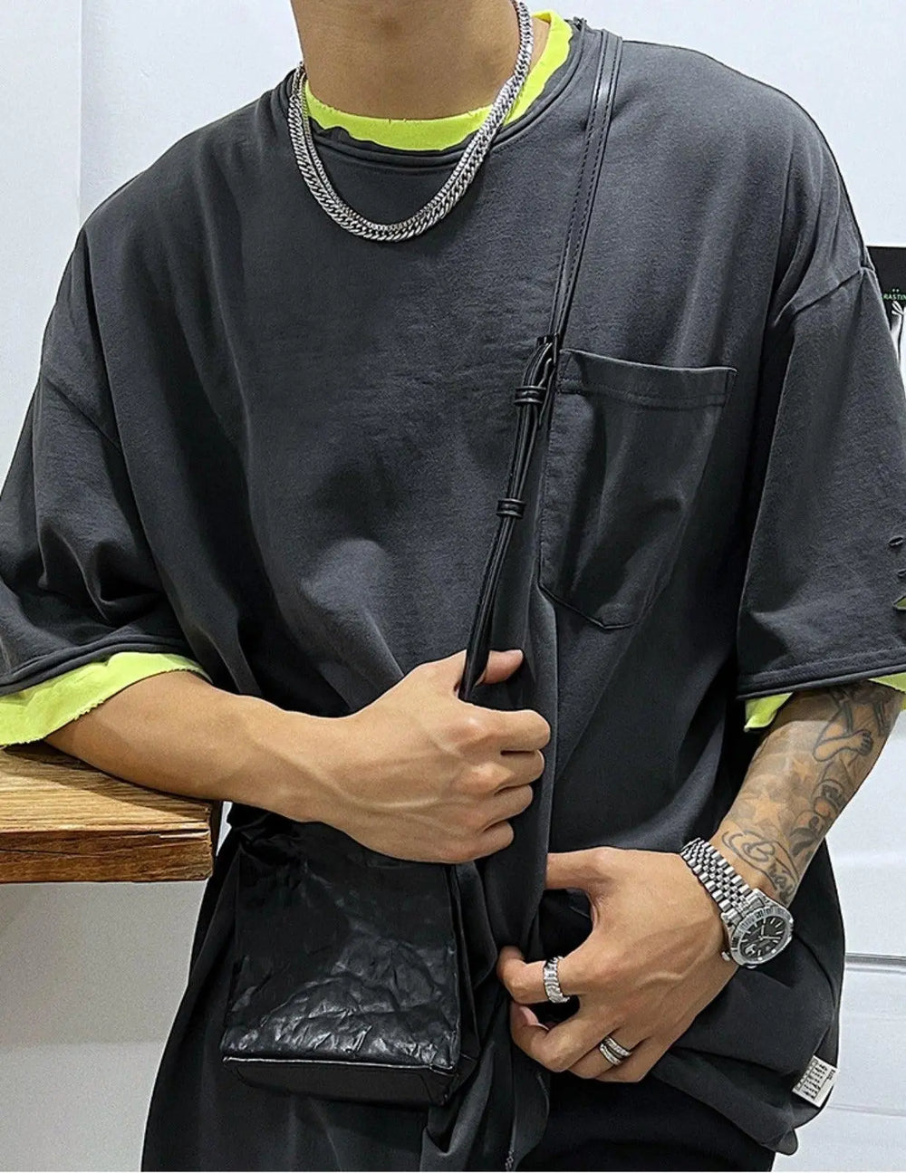 Double Layered Cuban Link Chain ArtsKoreanMan