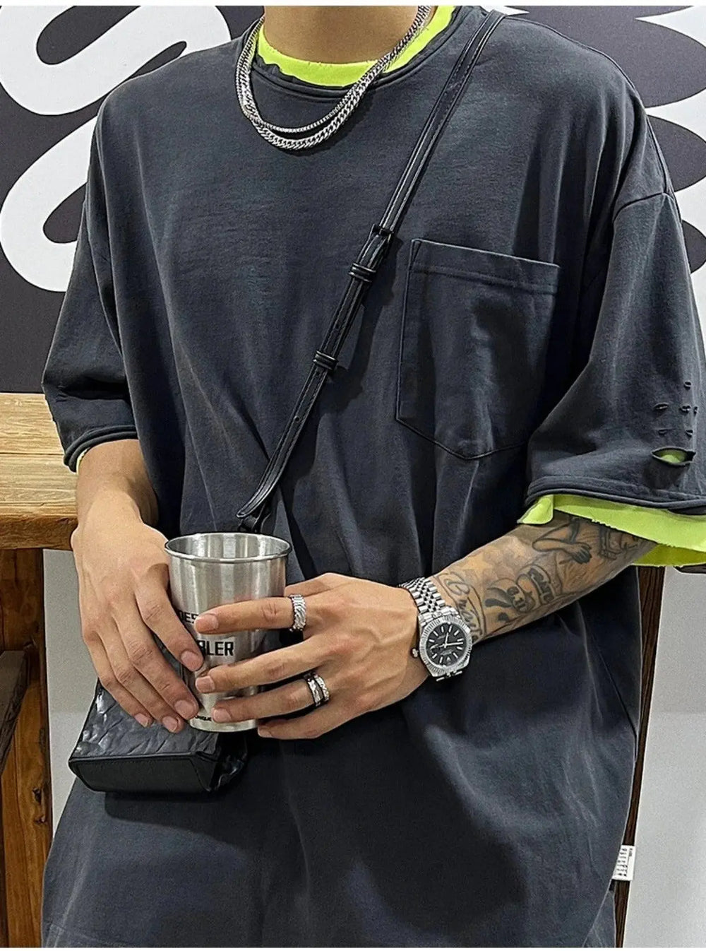 Double Layered Cuban Link Chain ArtsKoreanMan