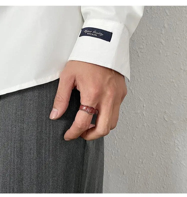 Enamel Open Ring ArtsKoreanMan