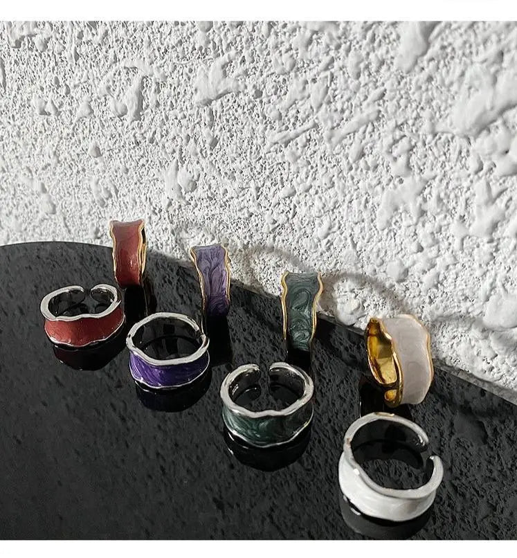 Enamel Open Ring ArtsKoreanMan