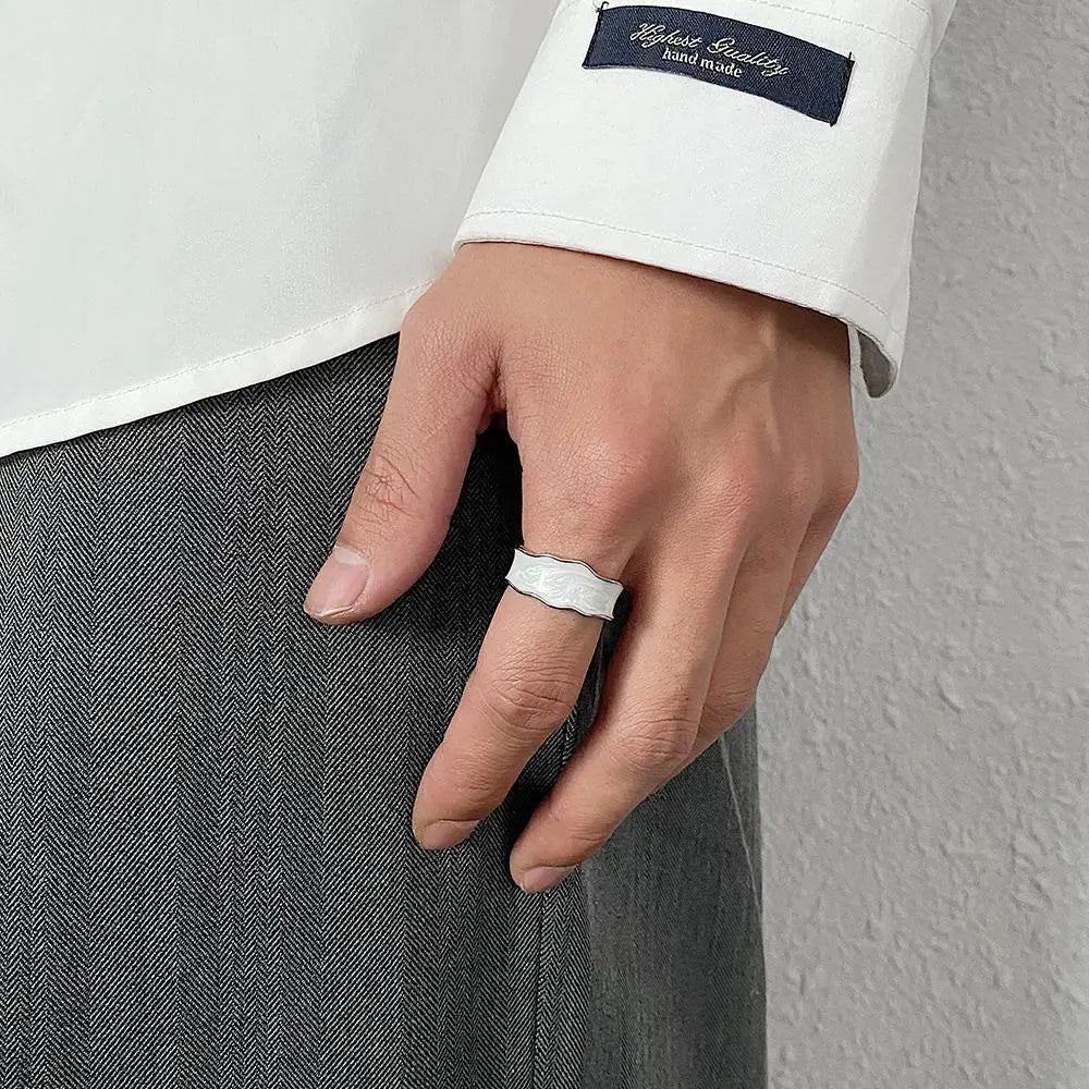 Enamel Open Ring ArtsKoreanMan