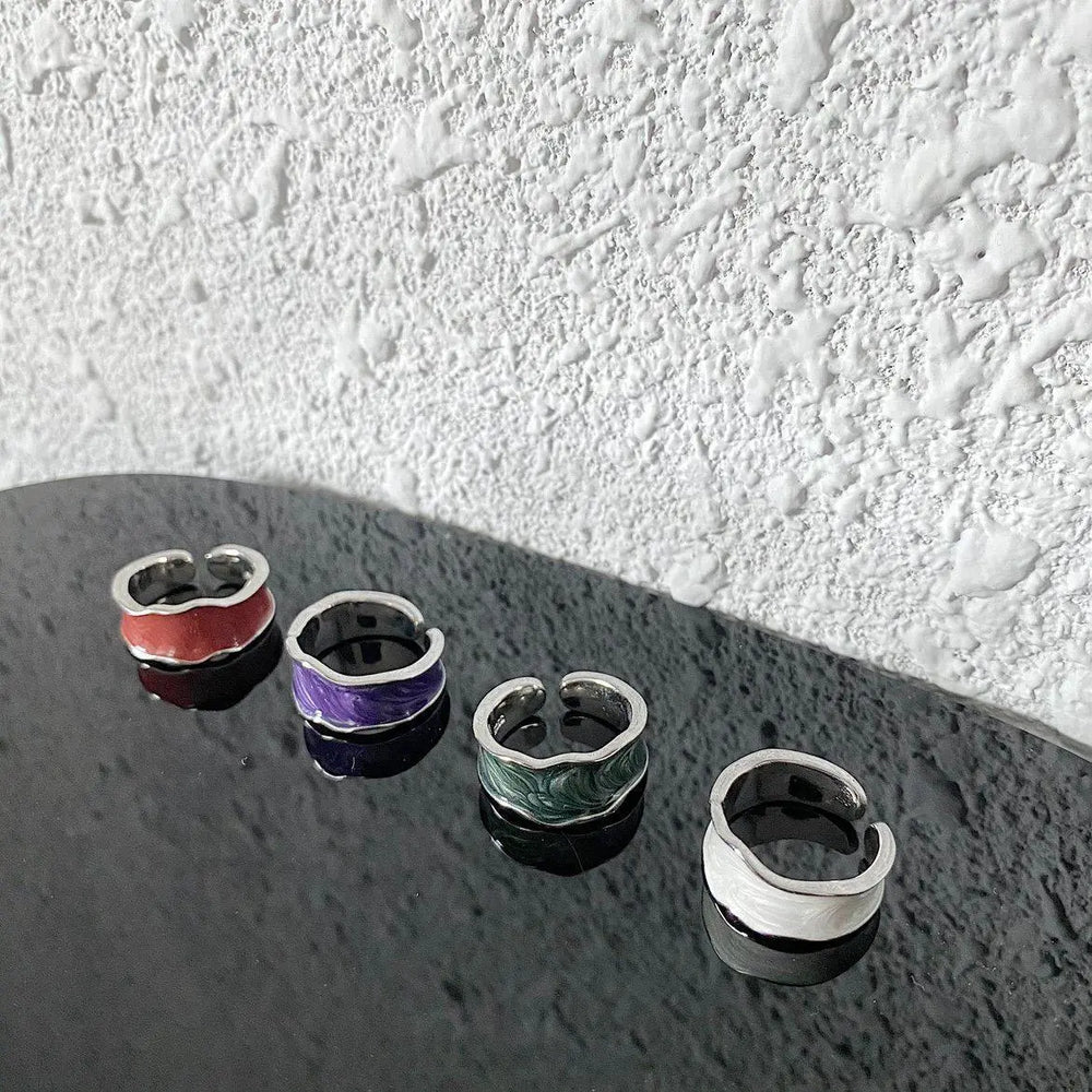 Enamel Open Ring ArtsKoreanMan