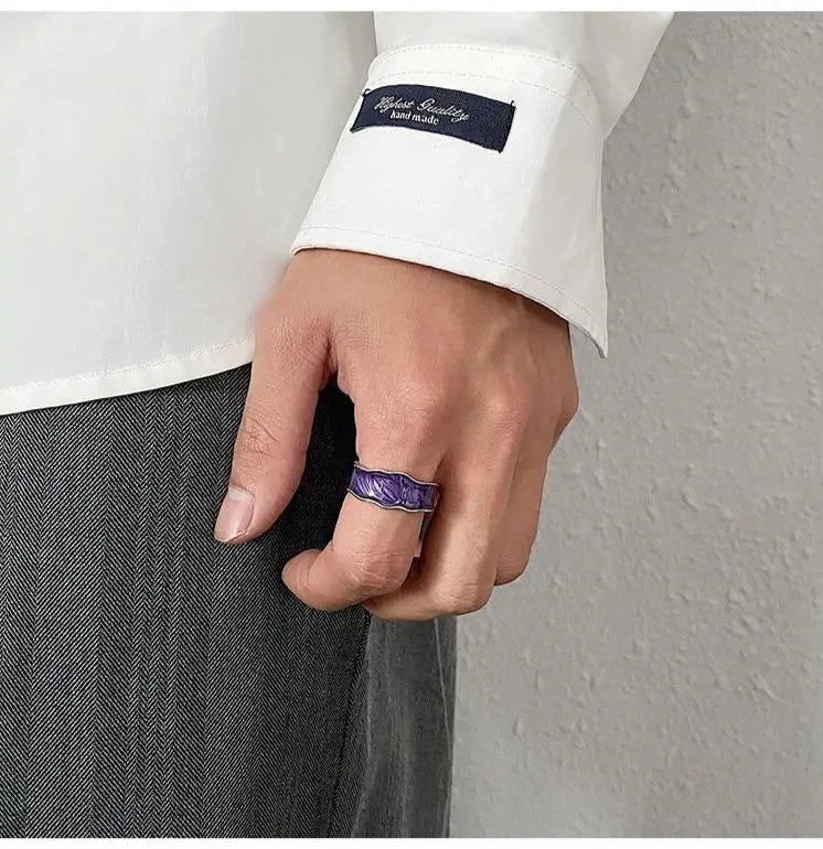 Enamel Open Ring ArtsKoreanMan