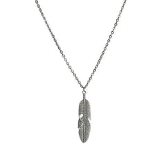 Feather Shape Pendant Necklace ArtsKoreanMan
