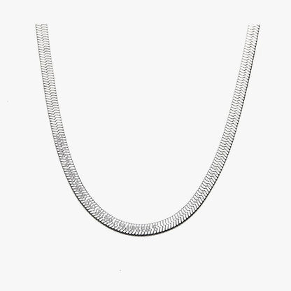 Flat Herringbone Necklace