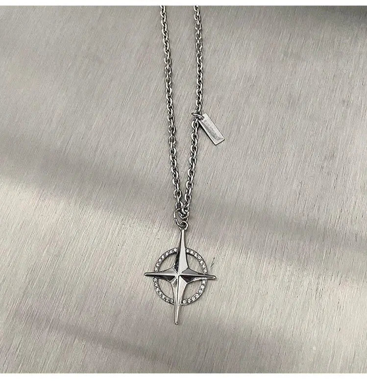 Four-Pointed Star Necklace ArtsKoreanMan