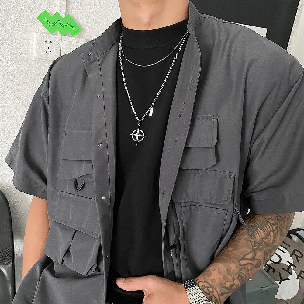 Four-Pointed Star Necklace ArtsKoreanMan