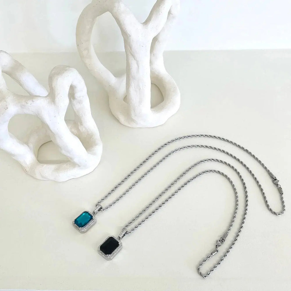 Gemstone Pendant Necklace ArtsKoreanMan