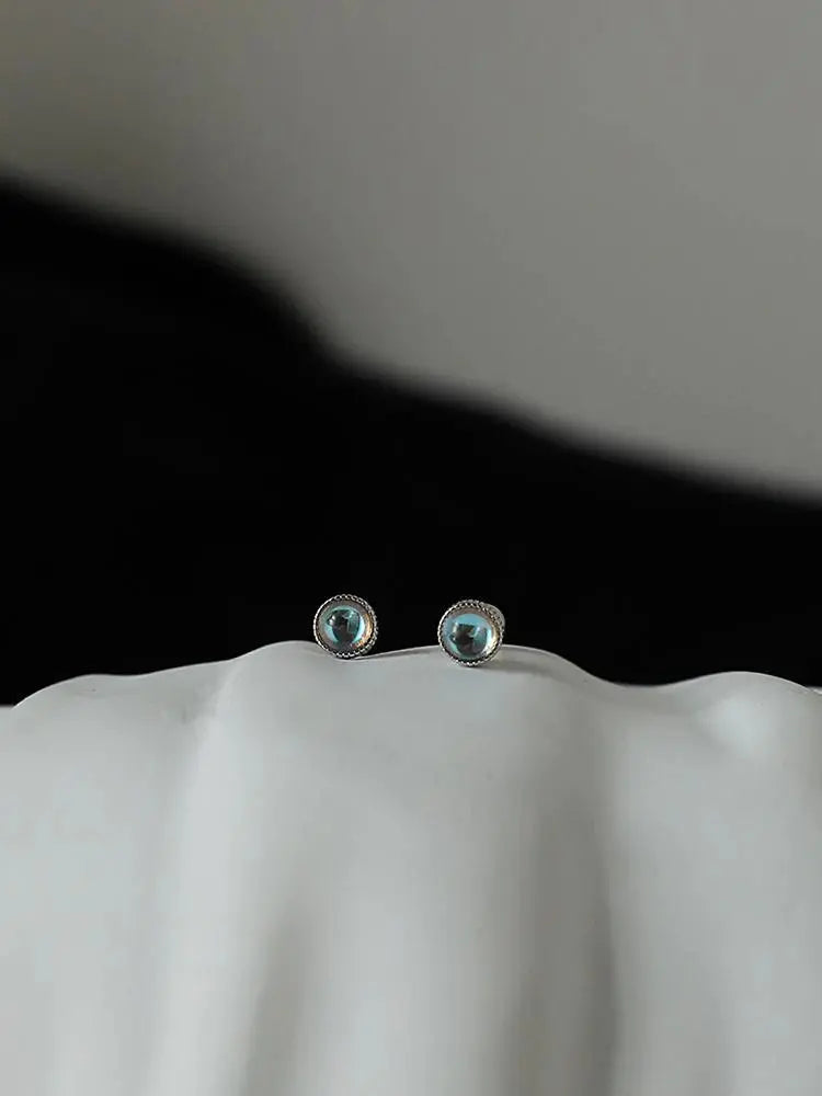 Glass Beads Stud Earrings ArtsKoreanMan