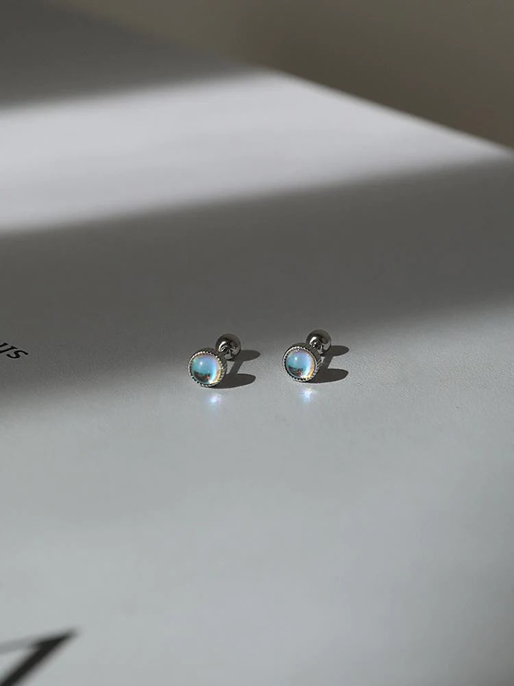 Glass Beads Stud Earrings