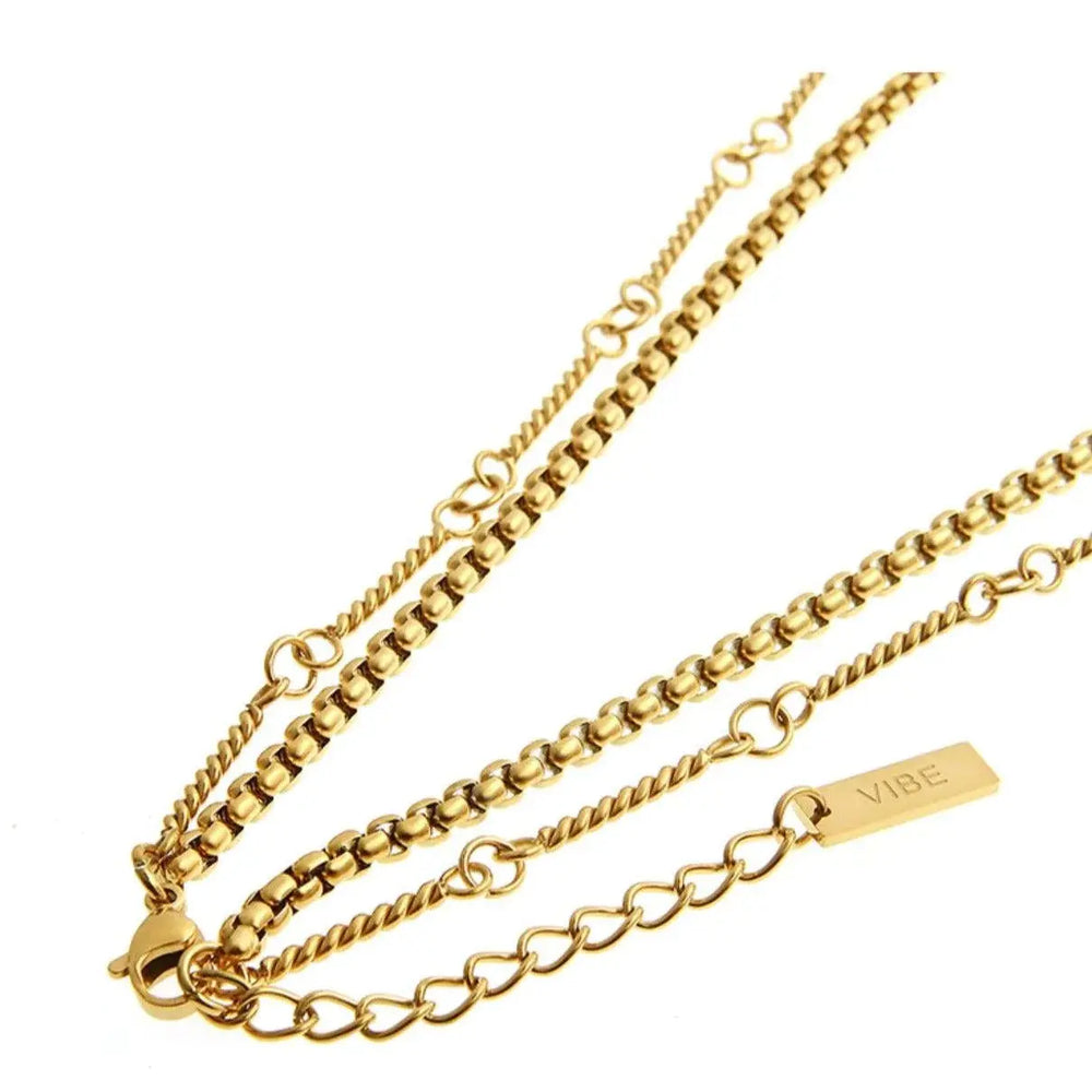 Gold Layering Chain Choker ArtsKoreanMan
