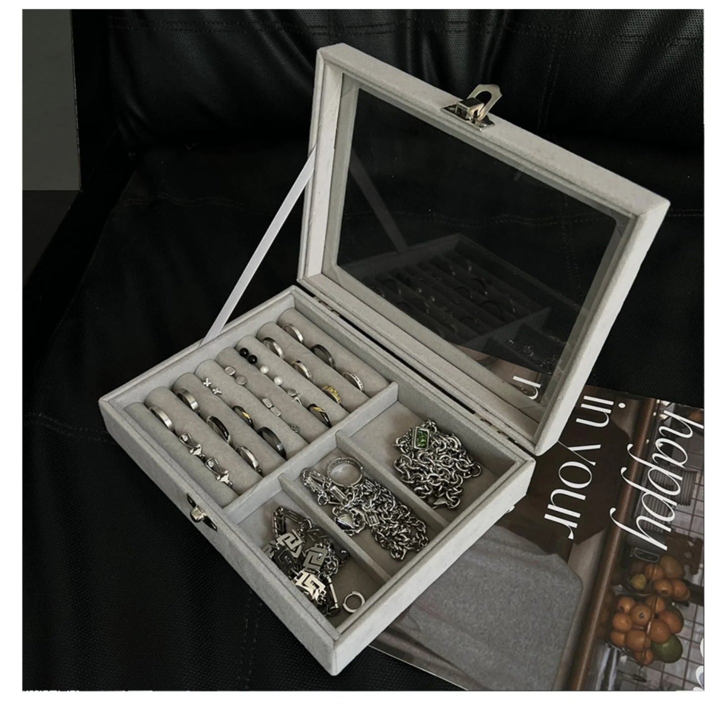 Gray Jewelry Box