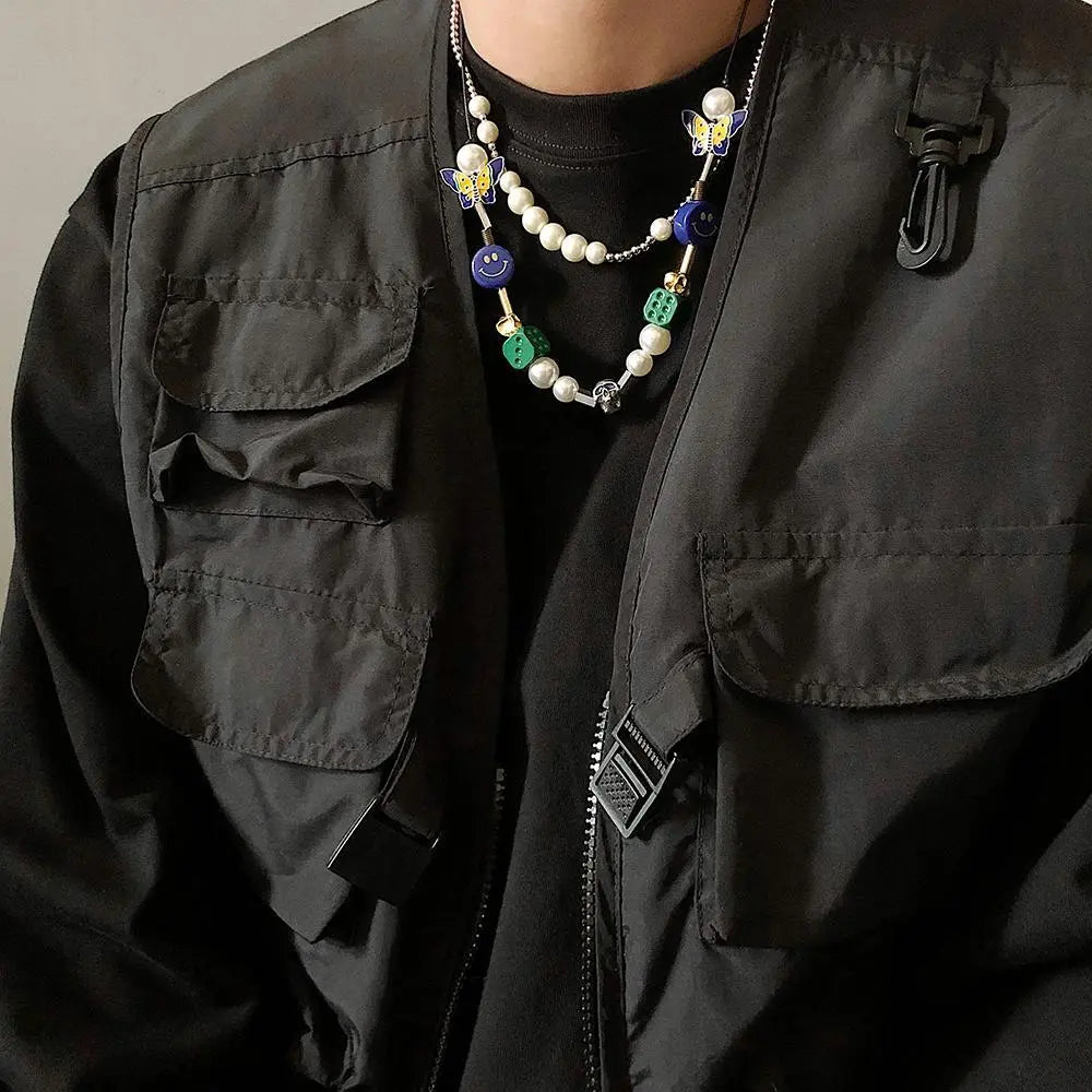 Green Dice Butterfly Necklace ArtsKoreanMan