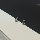 'Hi' Stud Earrings ArtsKoreanMan