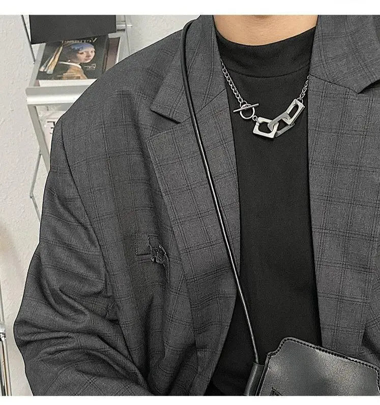 Hip Hop Ot Buckle Choker ArtsKoreanMan