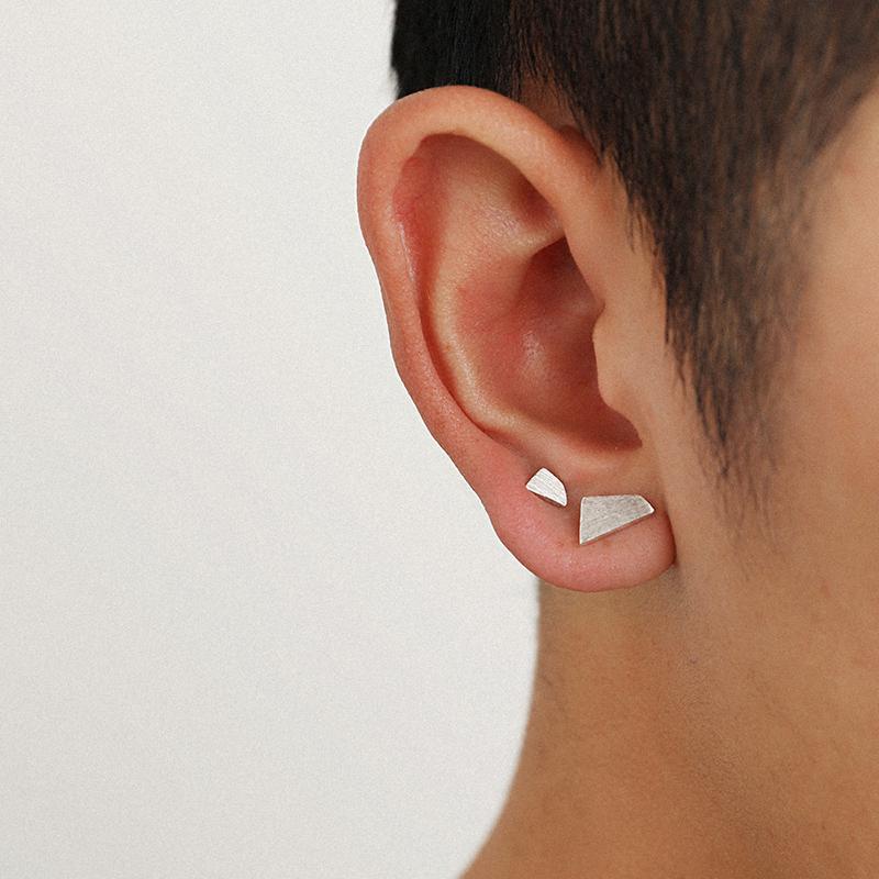 Irregular Geometric Ear Studs