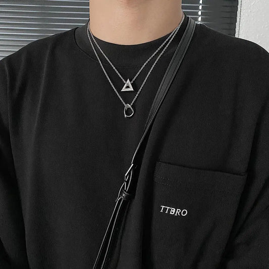 Irregular Geometric Necklace ArtsKoreanMan