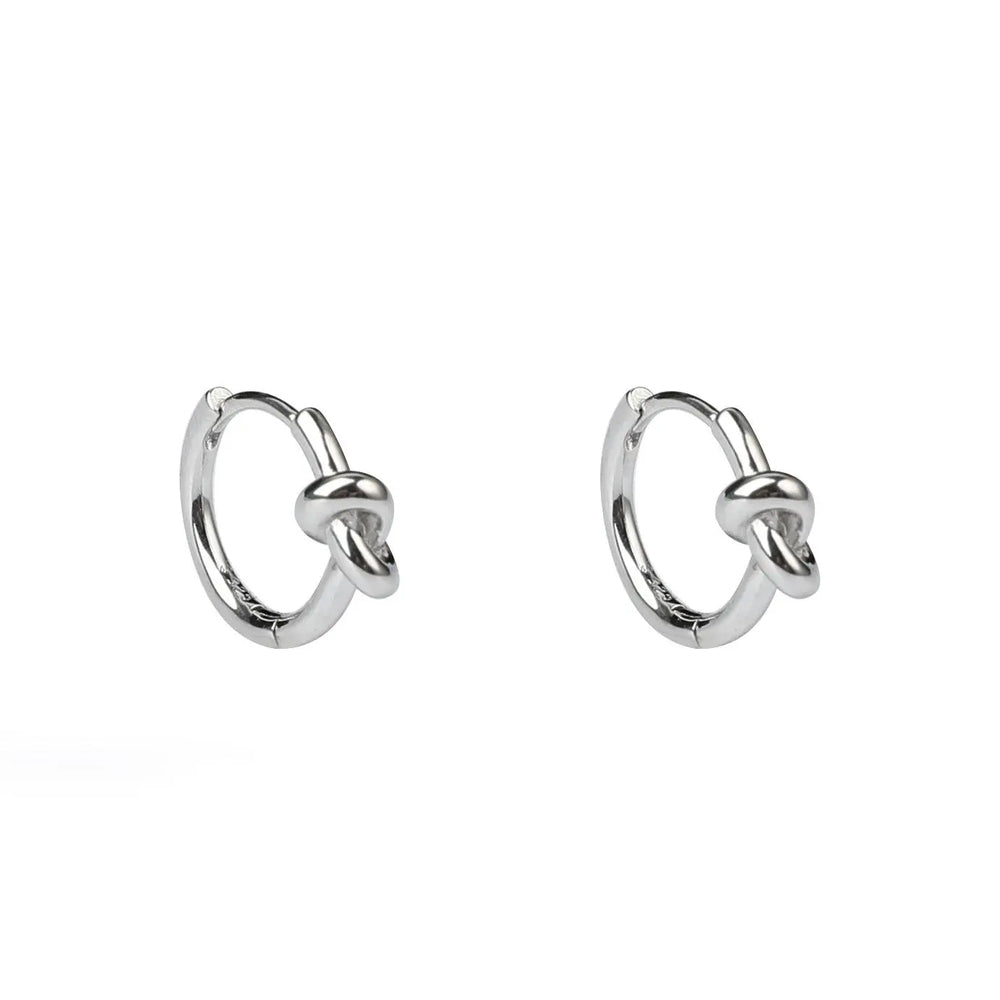 Knotted Hoop Earrings ArtsKoreanMan