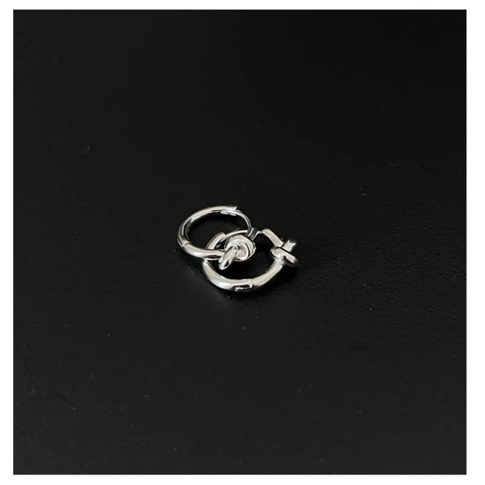 Knotted Hoop Earrings ArtsKoreanMan