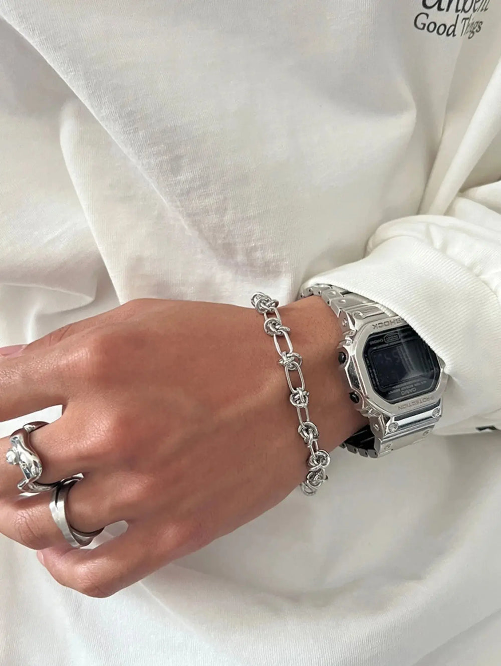 Knotted Metal Bracelet ArtsKoreanMan