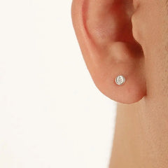 Leaf Print Stud Earrings ArtsKoreanMan