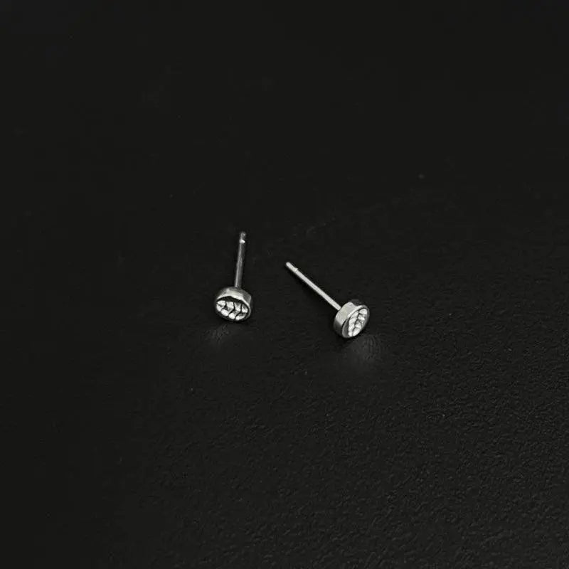 Leaf Print Stud Earrings ArtsKoreanMan