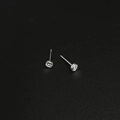 Leaf Print Stud Earrings ArtsKoreanMan