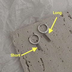 Letter Ear Earrings ArtsKoreanMan