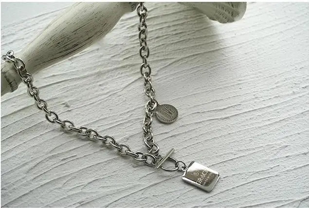 Letter Hip Hop Style Necklace ArtsKoreanMan