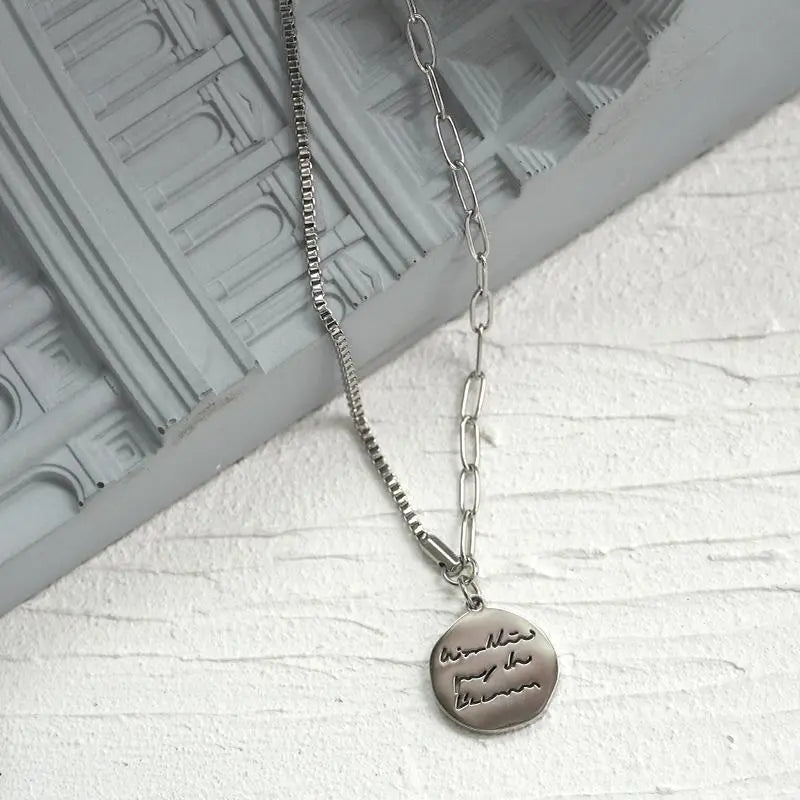 Letter Necklace ArtsKoreanMan