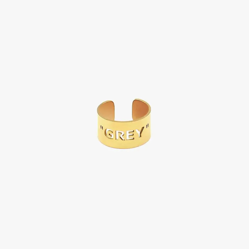Letter Design Ring ArtsKoreanMan
