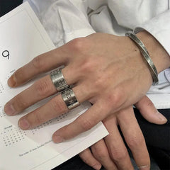 Letters Design Ring ArtsKoreanMan