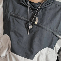 Metal Cylinder Pendant Necklace ArtsKoreanMan