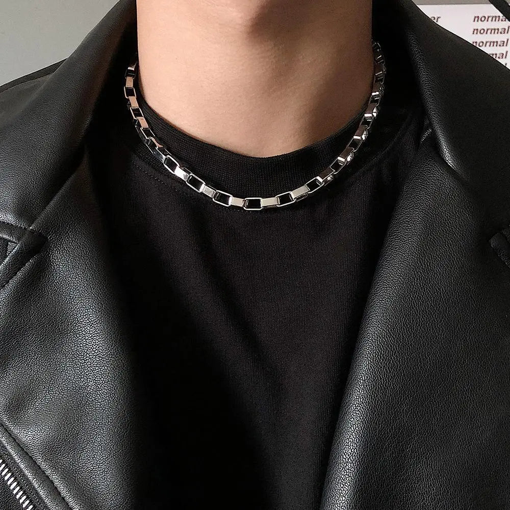 Metal Thick Chain Choker ArtsKoreanMan