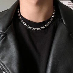 Metal Thick Chain Choker ArtsKoreanMan