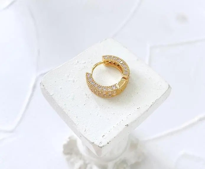 Micro-Set Zircon Hoop Earrings ArtsKoreanMan