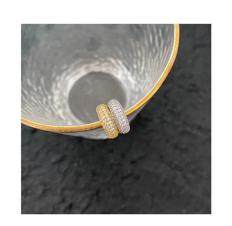 Micro-Set Zircon Hoop Earrings ArtsKoreanMan