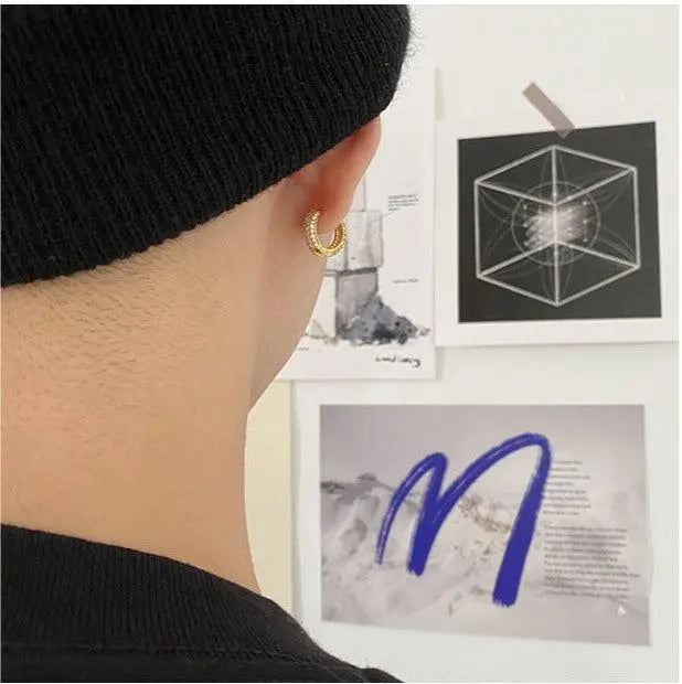 Micro-Set Zircon Hoop Earrings ArtsKoreanMan