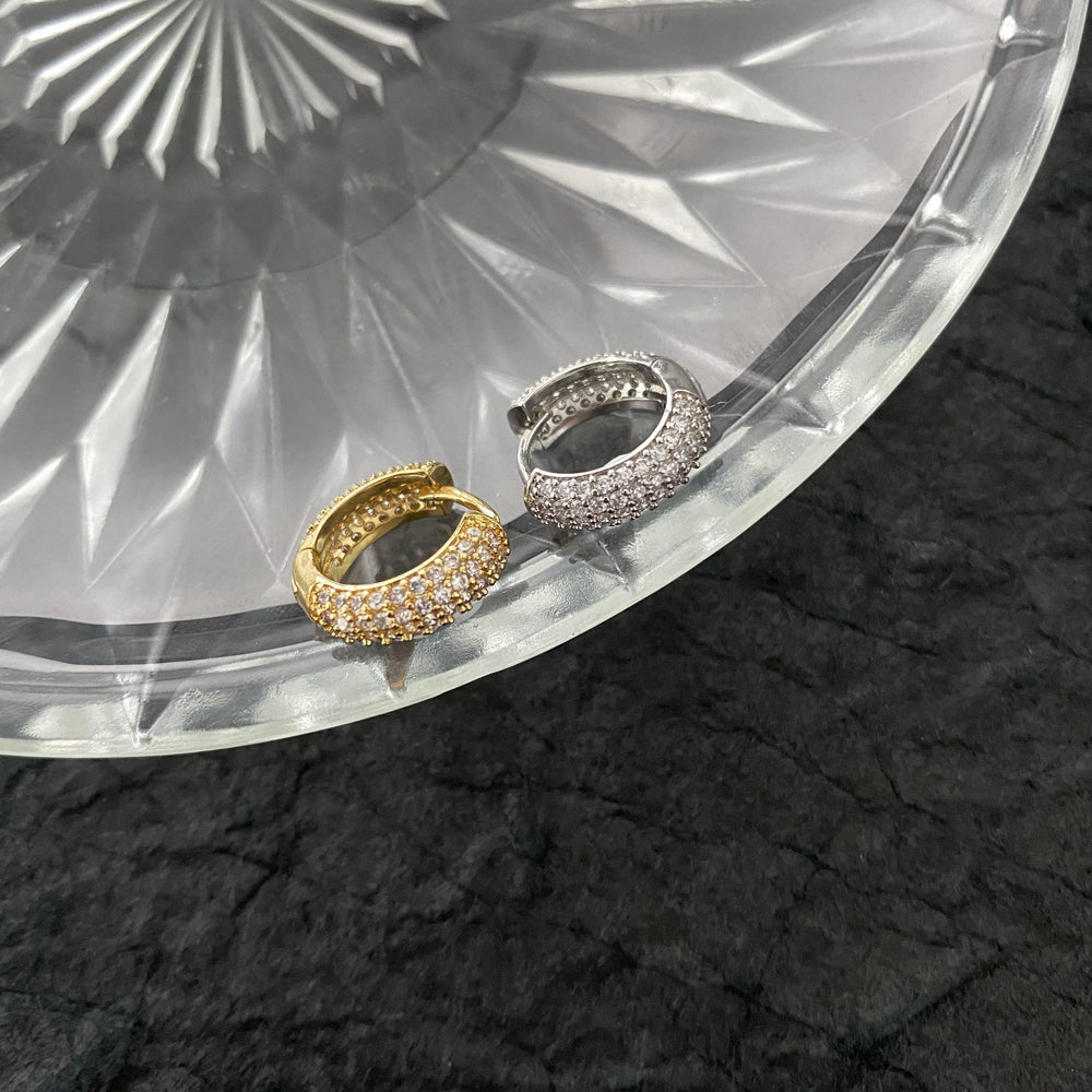 Micro-Set Zircon Hoop Earrings ArtsKoreanMan